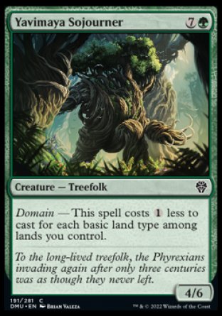 (191) Magic The Gathering Dominaria United Single: Yavimaya Sojourner Holo Common