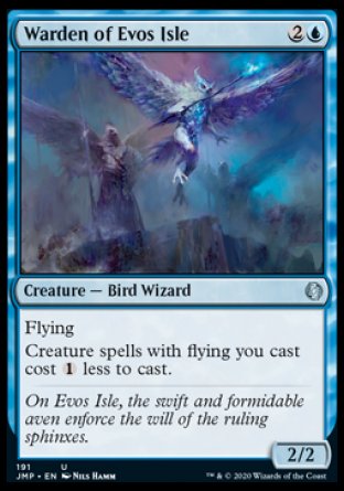 (191) Magic The Gathering Jumpstart Single: Warden of Evos Isle  Uncommon