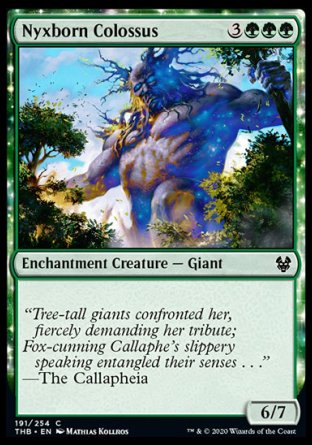 (191/254) Magic The Gathering Theros Beyond Death Single: Nyxborn Colossus  Common