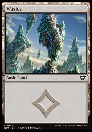 (191) Magic The Gathering Commander: Edge of Eternities Single: Wastes  Common
