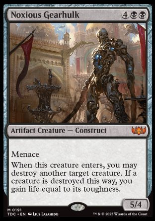 (191) Magic The Gathering Commander: Tarkir: Dragonstorm Single: Noxious Gearhulk  Mythic