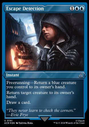 (191) Magic The Gathering Universes Beyond: Assassin's Creed: Extras Single: Escape Detection  Holo Uncommon
