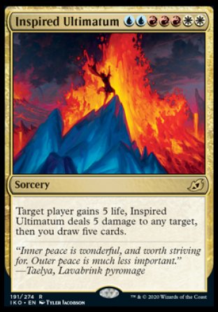 (191) Magic The Gathering Ikoria: Lair of Behemoths: Promos Single: Inspired Ultimatum (V.2)  Rare