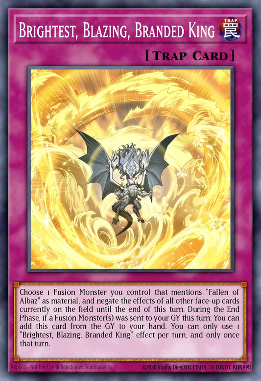 (350) YuGiOh TCG MP24: 25th Anniversary Tin: Dueling Mirrors Single: Brightest, Blazing, Branded King  Common