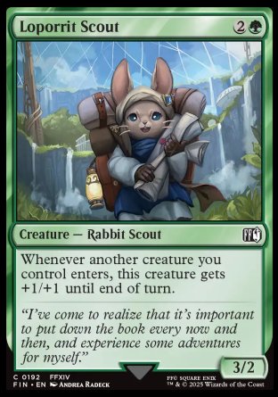 (192) Magic The Gathering Magic: The Gathering - FINAL FANTASY Single: Loporrit Scout Holo Common