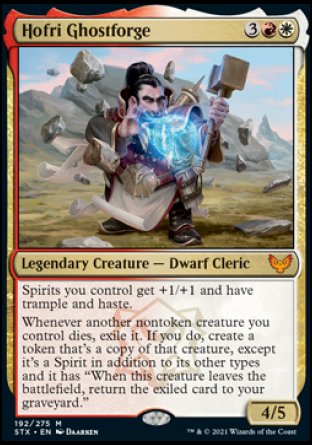 (192) Magic The Gathering Strixhaven: School of Mages Single: Hofri Ghostforge  Mythic