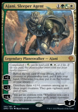 (192) Magic The Gathering Dominaria United Single: Ajani, Sleeper Agent  Mythic