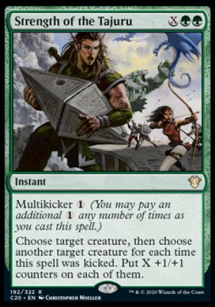(192/322) Magic The Gathering Commander: Ikoria Single: Strength of the Tajuru  Rare