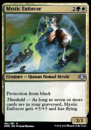 (192) Magic The Gathering Dominaria Remastered Single: Mystic Enforcer Holo Uncommon