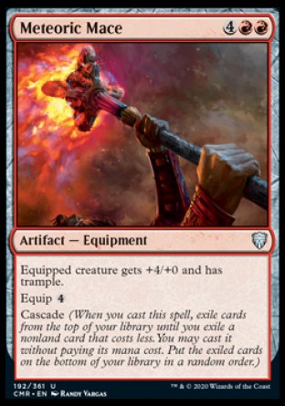 (192/361) Magic The Gathering Commander Legends Single: Meteoric Mace  Uncommon