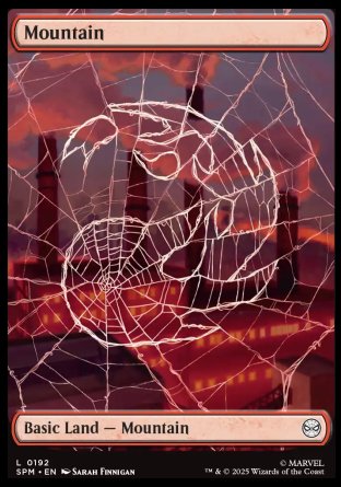 (192) Magic The Gathering Magic: The Gathering | Marvel's Spider-Man Single: Mountain (V.1)  Land