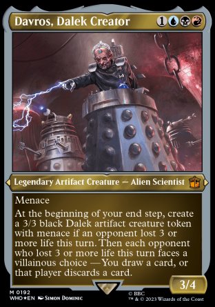 (192) Magic The Gathering Universes Beyond: Doctor Who Single: Davros, Dalek Creator (V.2) Holo Mythic