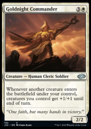 (192) Magic The Gathering Jumpstart 2022 Single: Goldnight Commander  Uncommon