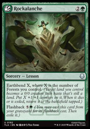 (192) Magic The Gathering Magic: The Gathering | Avatar: The Last Airbender Single: Rockalanche  Uncommon