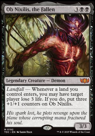 (192) Magic The Gathering Commander: Tarkir: Dragonstorm Single: Ob Nixilis, the Fallen  Mythic