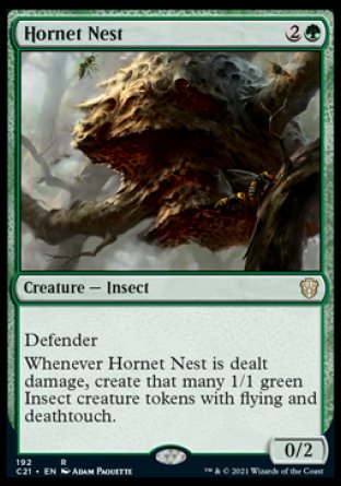 (192) Magic The Gathering Commander: Strixhaven Single: Hornet Nest  Rare