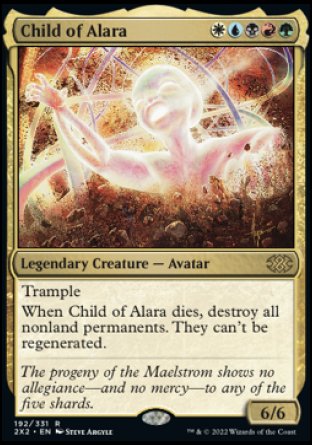 (192) Magic The Gathering Double Masters 2022 Single: Child of Alara Holo Rare