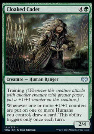 (192) Magic The Gathering Innistrad: Crimson Vow Single: Cloaked Cadet  Uncommon