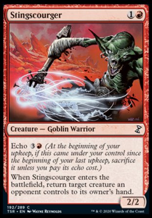 (192/289) Magic The Gathering Time Spiral Remastered Single: Stingscourger Holo Common