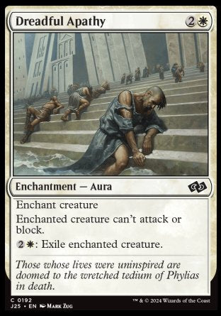 (192) Magic The Gathering Foundations Jumpstart Single: Dreadful Apathy  Common