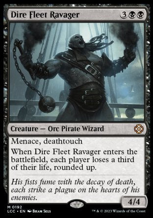 (192) Magic The Gathering Commander: The Lost Caverns of Ixalan Single: Dire Fleet Ravager  Mythic