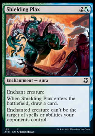 (192) Magic The Gathering Commander: Adventures in the Forgotten Realms Single: Shielding Plax  Common