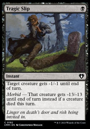 (192) Magic The Gathering Commander Masters Single: Tragic Slip Holo Common