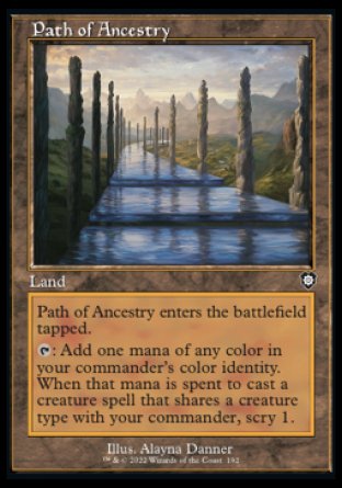 (192) Magic The Gathering Commander: The Brothers' War Single: Path of Ancestry  Common