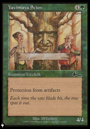 (119) Magic The Gathering The List Single: Yavimaya Scion  Common