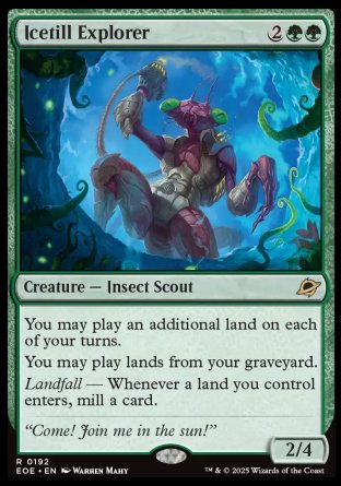 (192) Magic The Gathering Edge of Eternities: Promos Single: Icetill Explorer (V.1)  Rare