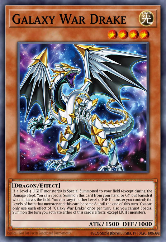 (DUAD097) YuGiOh TCG Duelist’s Advance Single: Galaxy War Drake  Super Rare