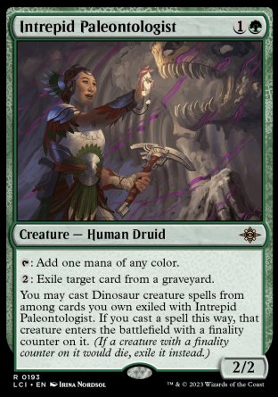 (193) Magic The Gathering The Lost Caverns of Ixalan Single: Intrepid Paleontologist Holo Rare