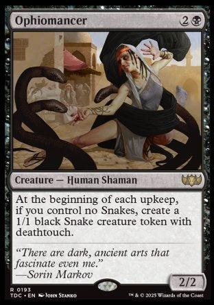 (193) Magic The Gathering Commander: Tarkir: Dragonstorm Single: Ophiomancer  Rare