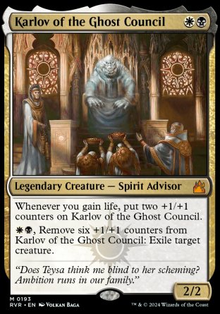 (193) Magic The Gathering Ravnica Remastered Single: Karlov of the Ghost Council  Mythic
