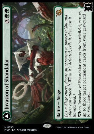 (193) Magic The Gathering March of the Machine Single: Invasion of Shandalar // Leyline Surge Holo Mythic