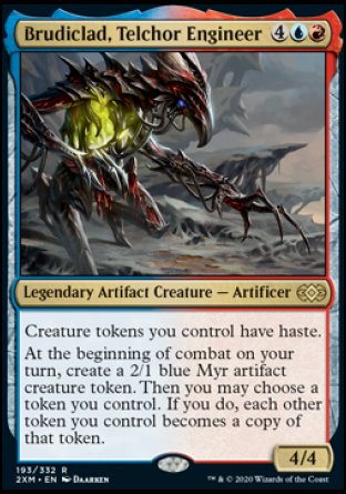 (193/332) Magic The Gathering Double Masters Single: Brudiclad, Telchor Engineer Holo Rare