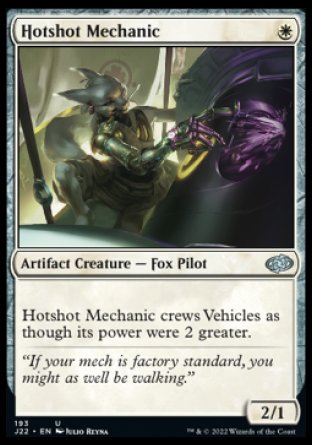 (193) Magic The Gathering Jumpstart 2022 Single: Hotshot Mechanic  Uncommon