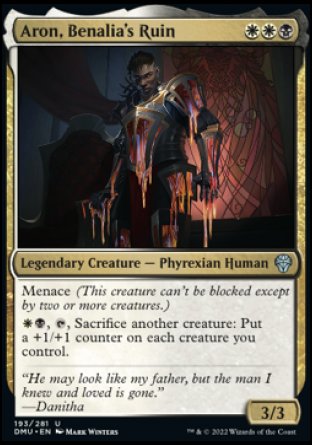 (193) Magic The Gathering Dominaria United Single: Aron, Benalia's Ruin Holo Uncommon