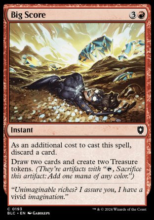 (193) Magic The Gathering Commander: Bloomburrow Single: Big Score  Common