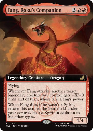 (193) Magic The Gathering Magic: The Gathering | Avatar: The Last Airbender: Eternal Single: Fang, Roku's Companion (V.2) Holo Rare