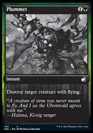 (193) Magic The Gathering Innistrad: Double Feature Single: Plummet  Common