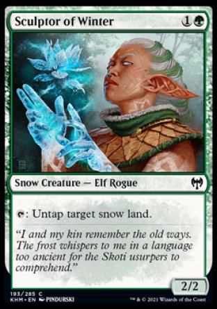 (193/285) Magic The Gathering Kaldheim Single: Sculptor of Winter  Common
