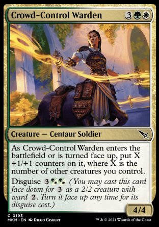 (193) Magic The Gathering Murders at Karlov Manor Single: Crowd-Control Warden Holo Common