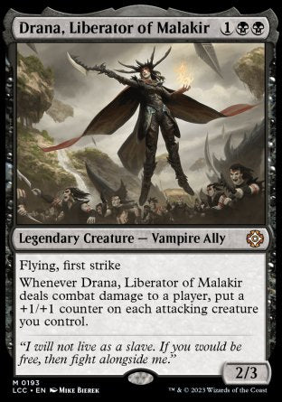 (193) Magic The Gathering Commander: The Lost Caverns of Ixalan Single: Drana, Liberator of Malakir  Mythic