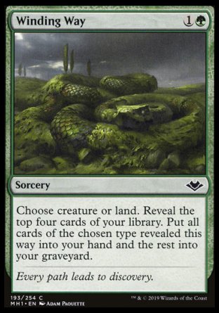 (193/254) Magic The Gathering Modern Horizons Single: Winding Way  Common