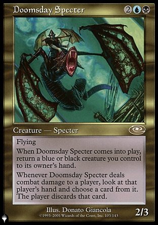 (103) Magic The Gathering The List Single: Doomsday Specter  Rare