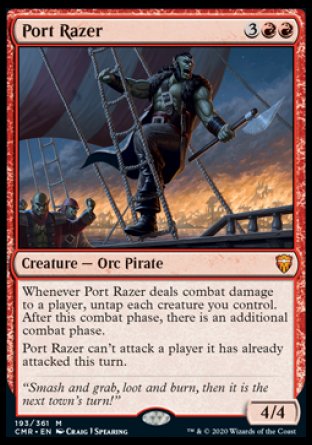 (193/361) Magic The Gathering Commander Legends Single: Port Razer  Mythic