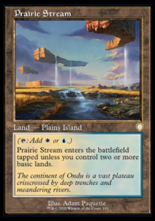 (193) Magic The Gathering Commander: The Brothers' War Single: Prairie Stream  Rare