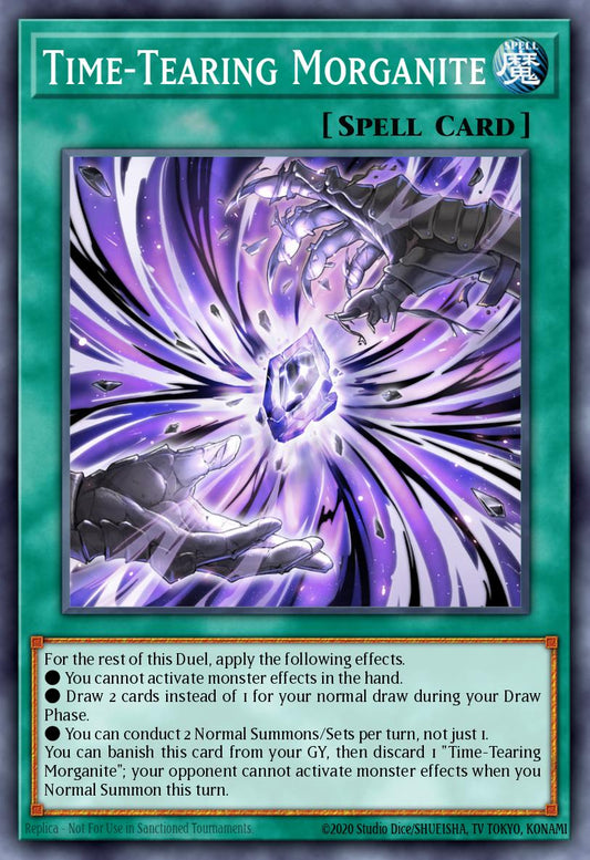 (088) YuGiOh TCG MP24: 25th Anniversary Tin: Dueling Mirrors Single: Time-Tearing Morganite  Secret Rare