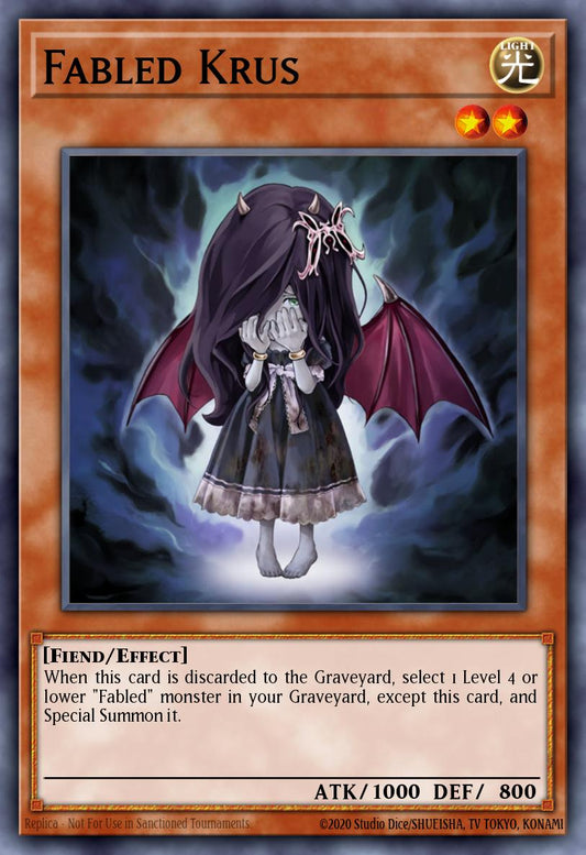 (129) YuGiOh TCG HAC1: Hidden Arsenal: Chapter 1 Single: Fabled Krus (V.2 - Parallel Rare)  Parallel Rare